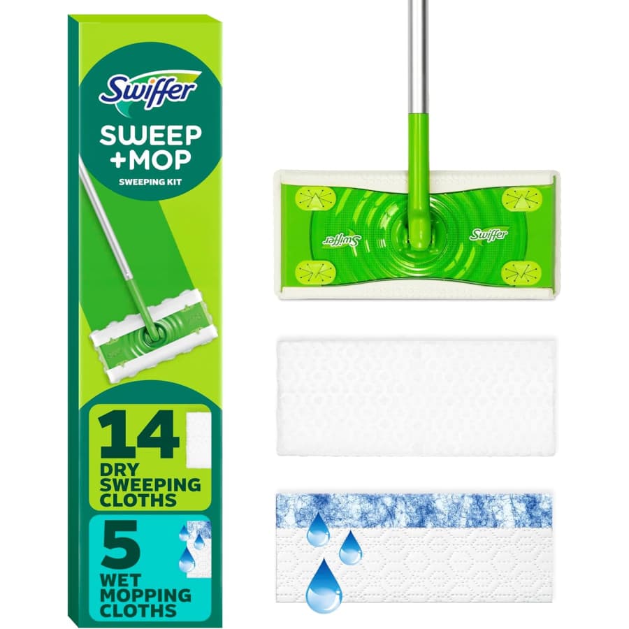 Swiffer Sweeper Dry and Wet Sweeping Starter Kit: $11
