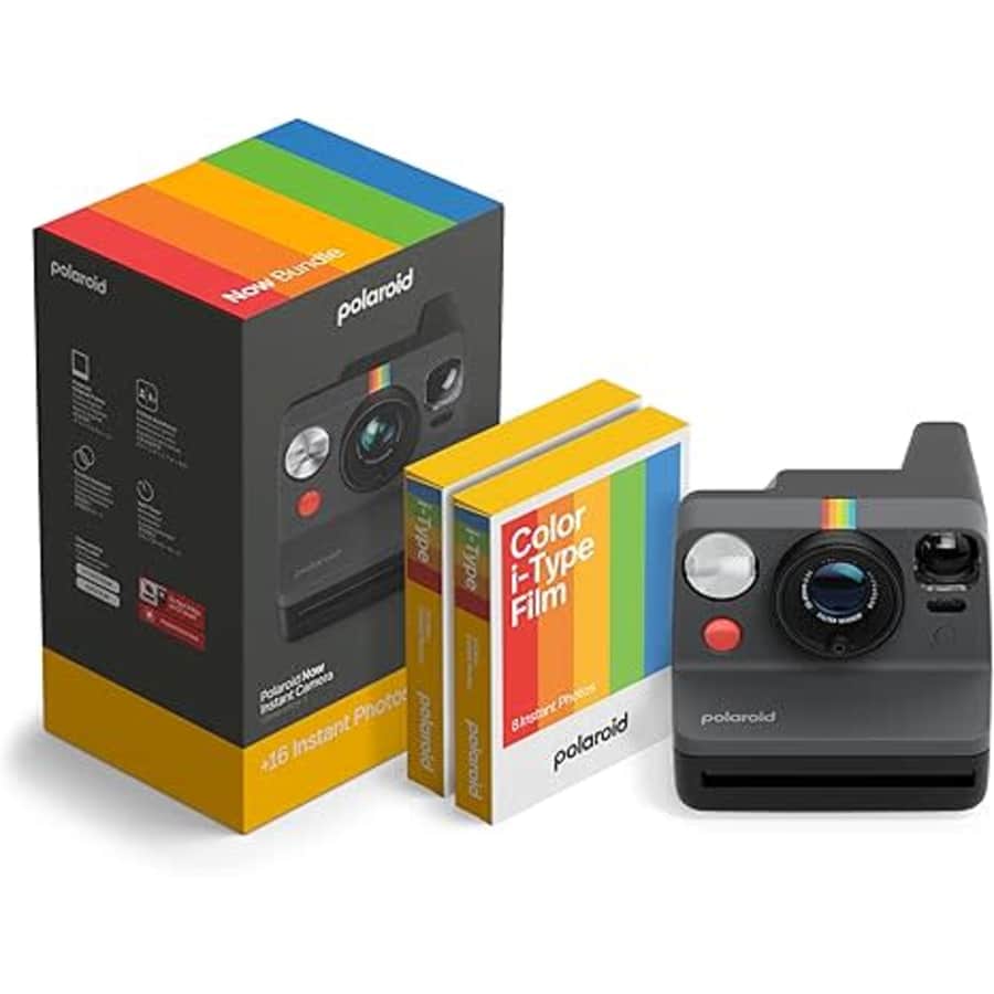 Polaroid Now 3rd Gen. I-Type Instant Camera w/ Film Bundle: $129.99