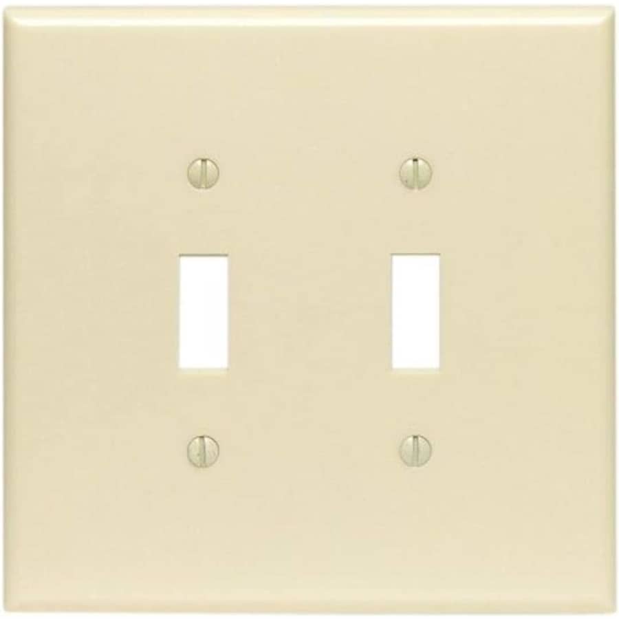Leviton 2-Gang Toggle Device Switch Wallplate: $1.69