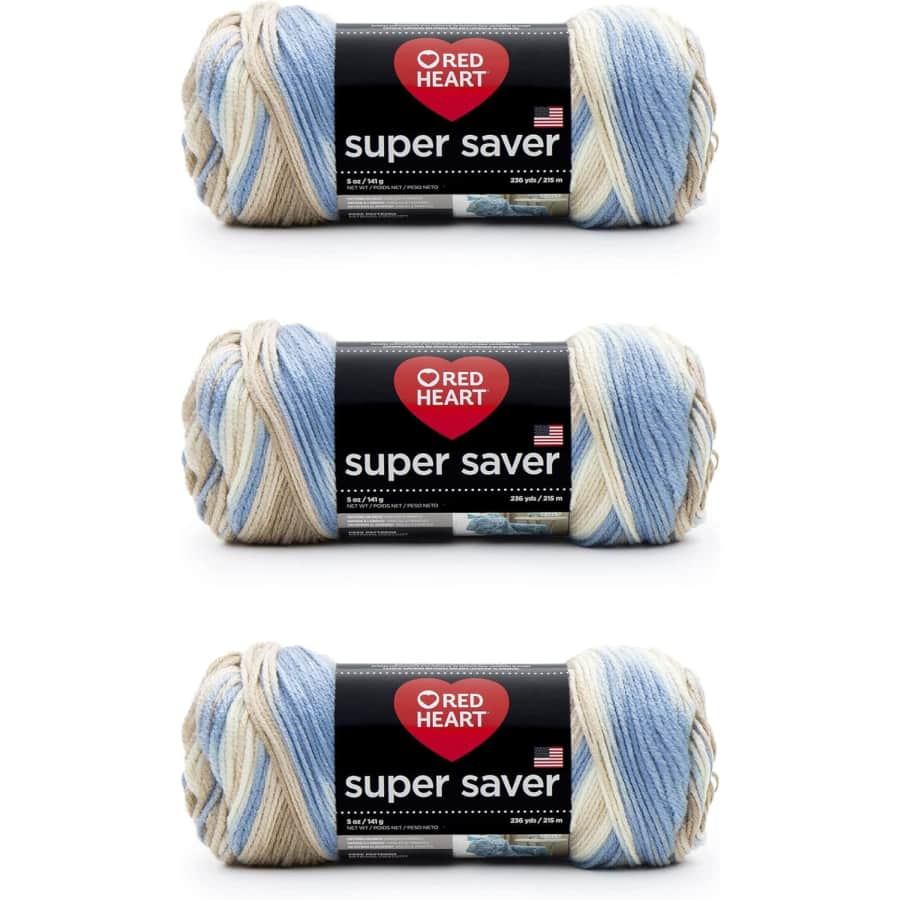 Red Heart Super Saver Yarn 3 Pack: $10.31