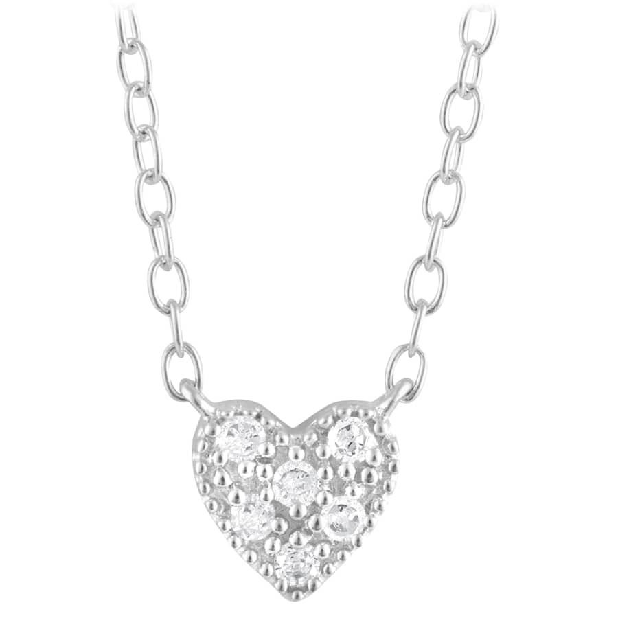Brilliant Diamond Lab Grown Diamond Accent Heart Shape Necklace: $20 Brilliant Diamond Lab Grown Diamond Accent Heart Shape Necklace: $20