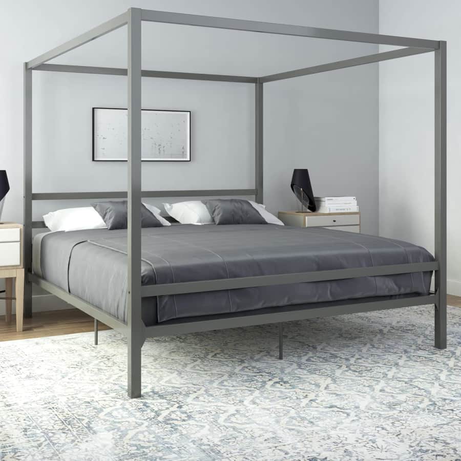 DHP King Metal Canopy Bed: $100