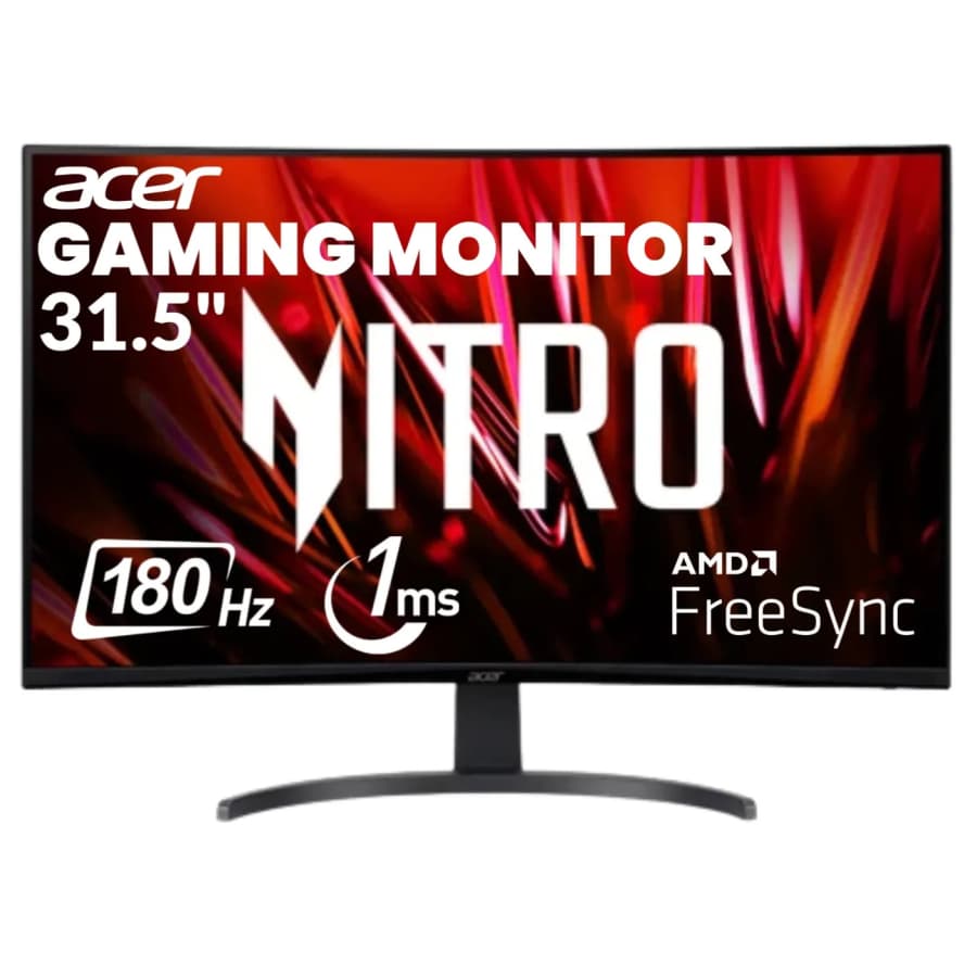 Certified Refurb Acer Nitro Gaming 31.5" 1440p Curved 180Hz FreeSync Monitor: $115