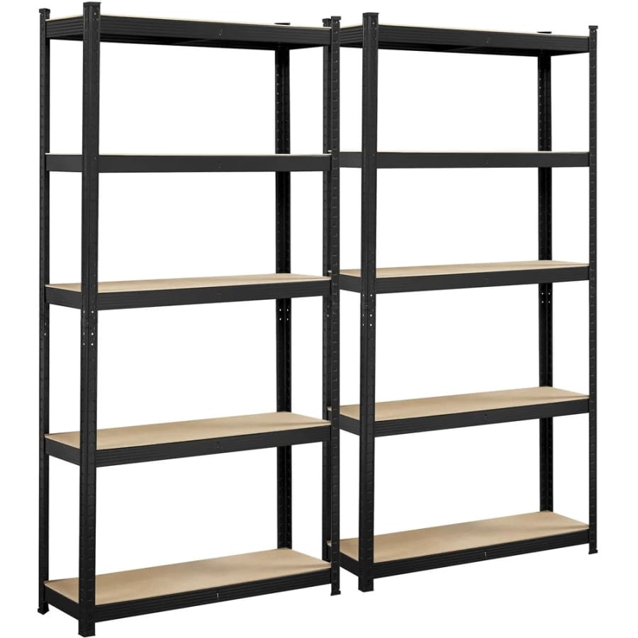 Smile Mart 5-Tier Adjustable Storage Shelf 2-Pack: $48.56