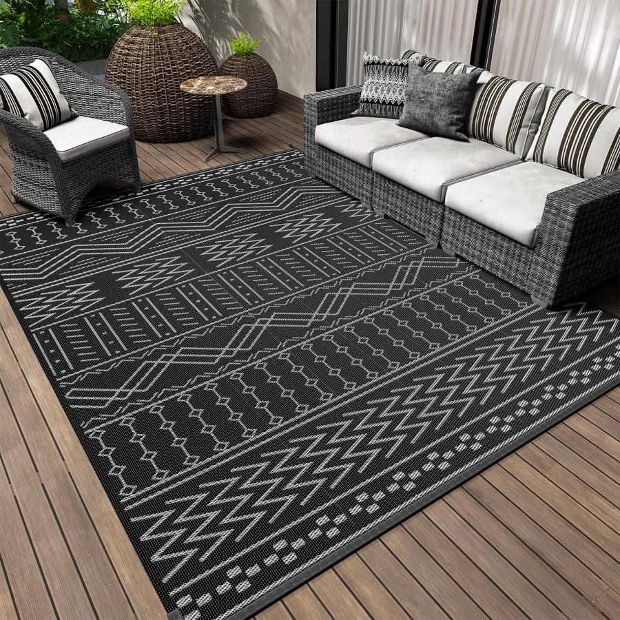 5 x 8-Foot Reversible Waterproof Outdoor Rug: $23.98