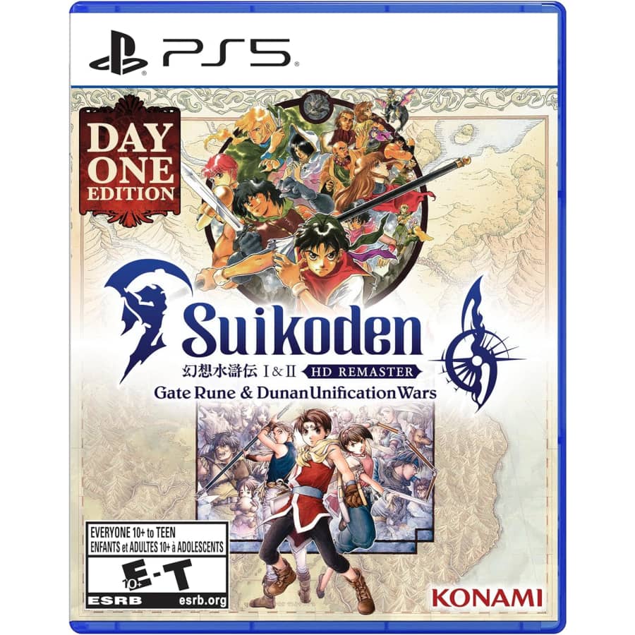 Suikoden I & II HD Remastered for PS5 / Switch / Xbox X: $29.99