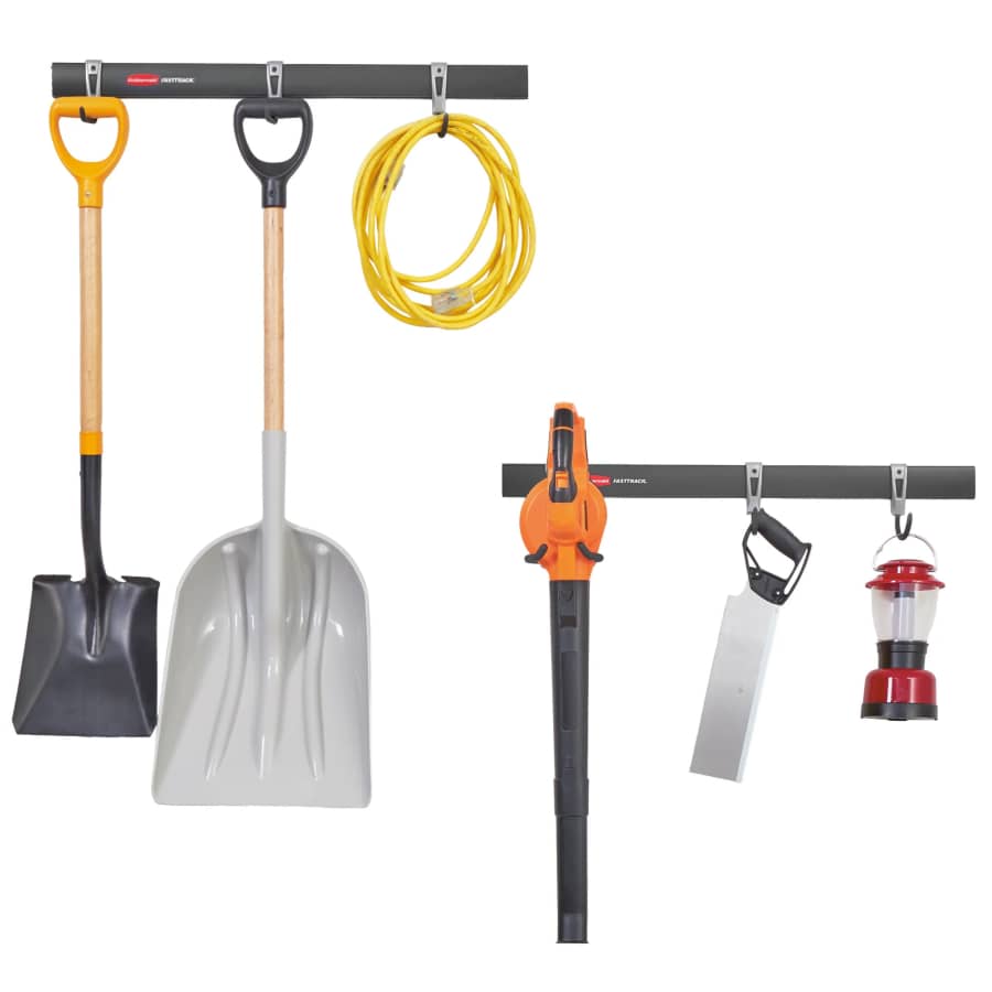 Rubbermaid FastTrack Steel Garage 8-Piece Rail Storage System: $15.89