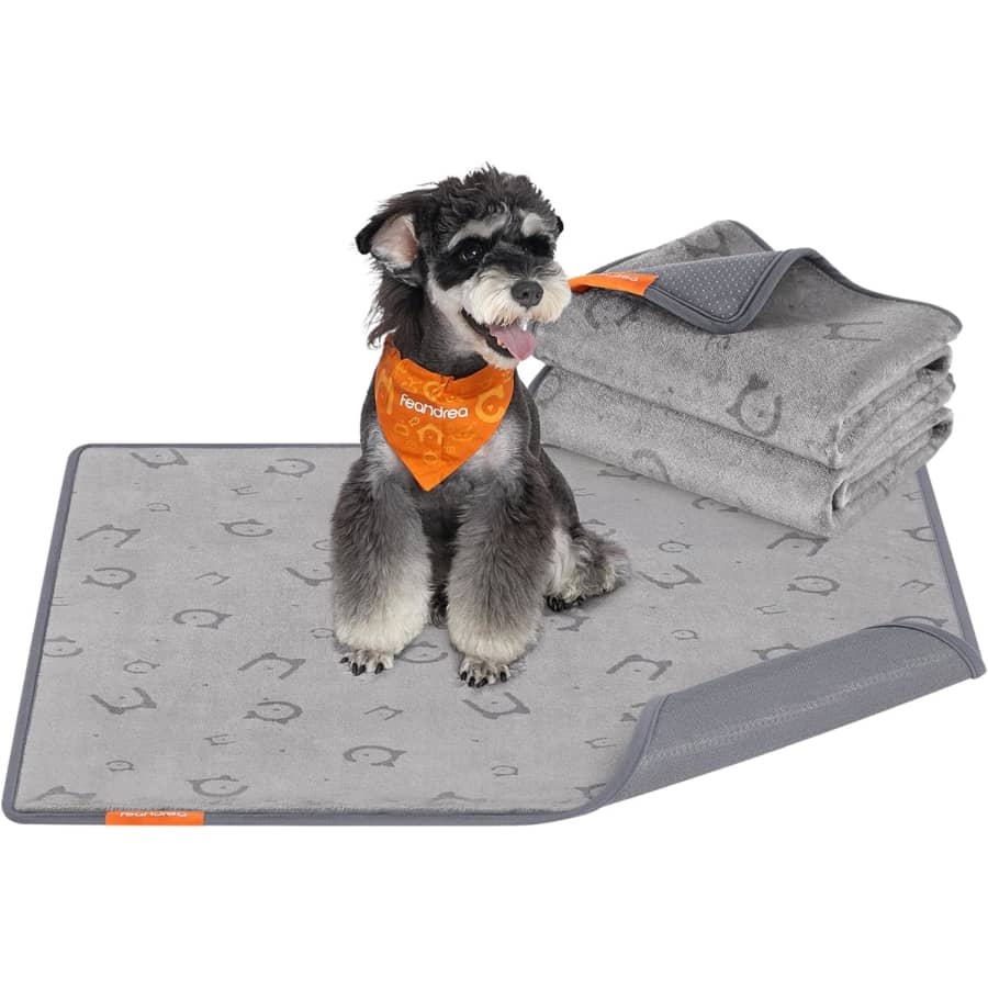 Feandrea 36x34" Washable Dog Pee Pads 2-Pack: $14.99