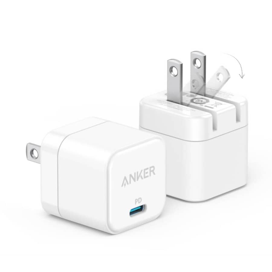 Anker USB C Charger with Foldable Plug 2-Pack: $12 Anker USB C Charger with Foldable Plug 2-Pack: $12
