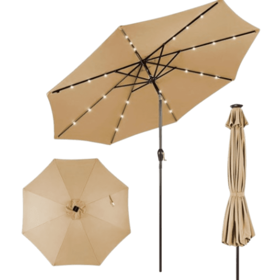 Giantex 10-Foot Outdoor Patio umbrella with Solar Lights: From $68 Giantex 10-Foot Outdoor Patio umbrella with Solar Lights: From $68