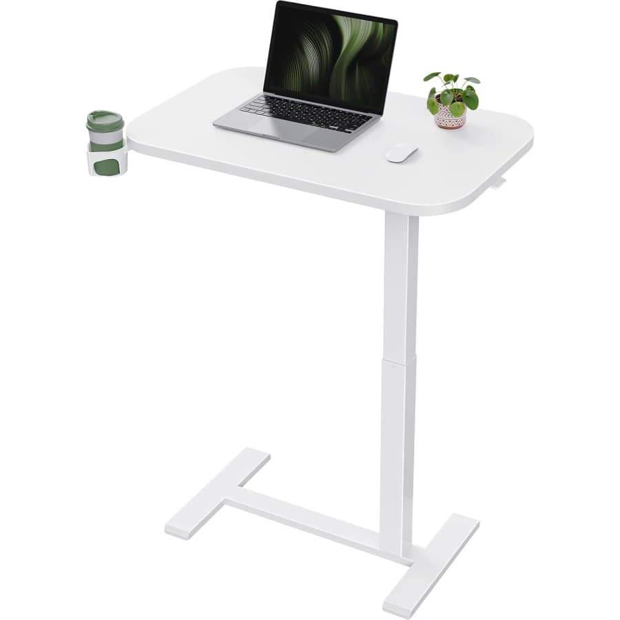 Marsail 28×16" Overbed Table with Wheels: $49.49