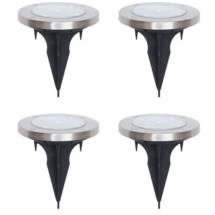 Mainstays Solar Stainless Steel LED Landscape Disc Lights: $9.97 Mainstays Solar Stainless Steel LED Landscape Disc Lights: $9.97