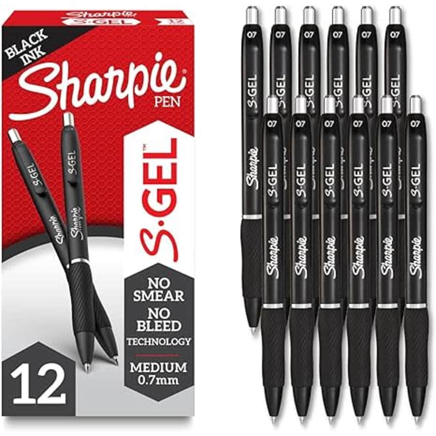 Sharpie S-Gel Medium Point Gel Pens 12-Pack: $8.52 w/ subscribe and save Sharpie S-Gel Medium Point Gel Pens 12-Pack: $8.52 w/ subscribe and save