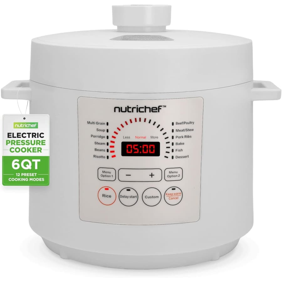 NutriChef 6-Quart Electric Pressure Cooker: $44