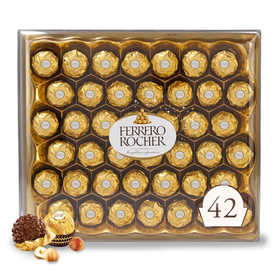 Ferrero Rocher 42-Piece Box: $14 Ferrero Rocher 42-Piece Box: $14