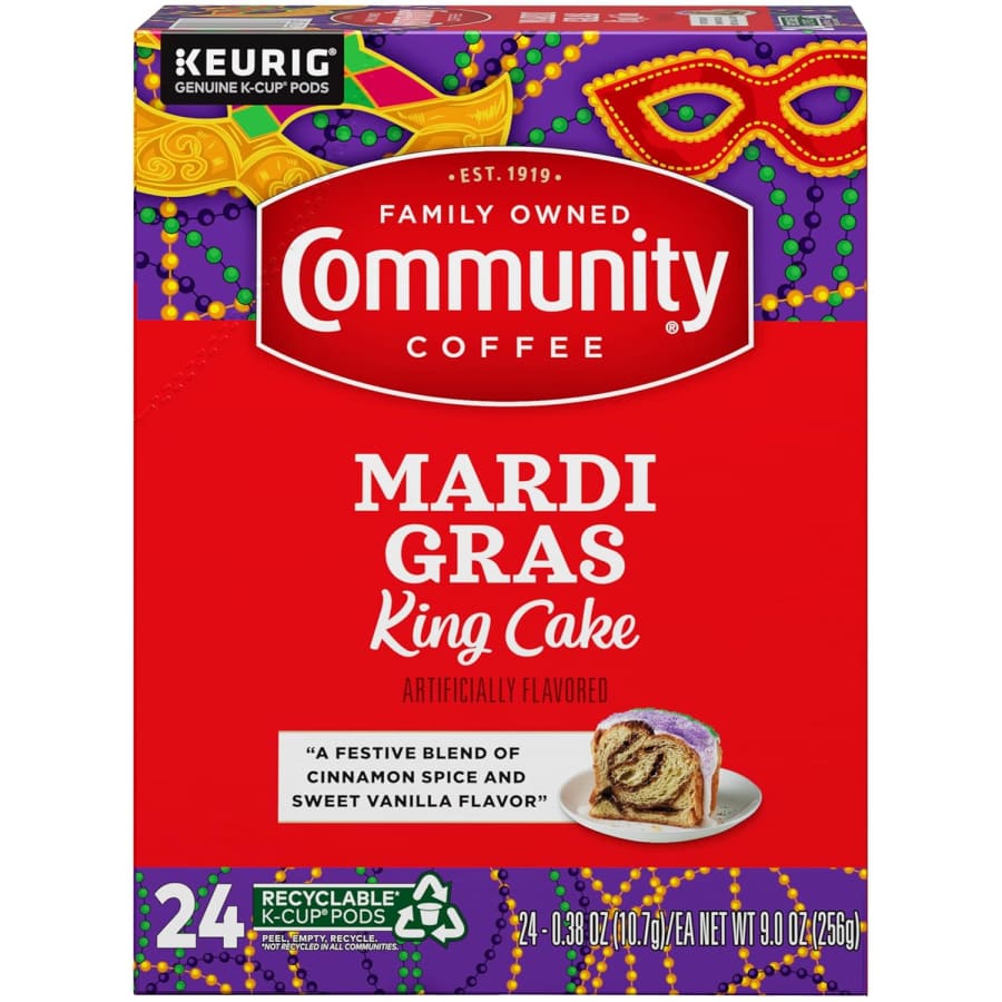 Community Coffee Mardi Gras King Cake 24-Count K-Cups: $11 via Sub & Save Community Coffee Mardi Gras King Cake 24-Count K-Cups: $11 via Sub & Save