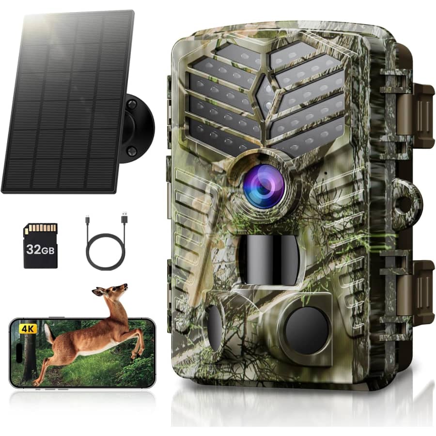 Solareye 4K 64MP WiFi Trail Camera w/ Night Vision: $52.63 Solareye 4K 64MP WiFi Trail Camera w/ Night Vision: $52.63