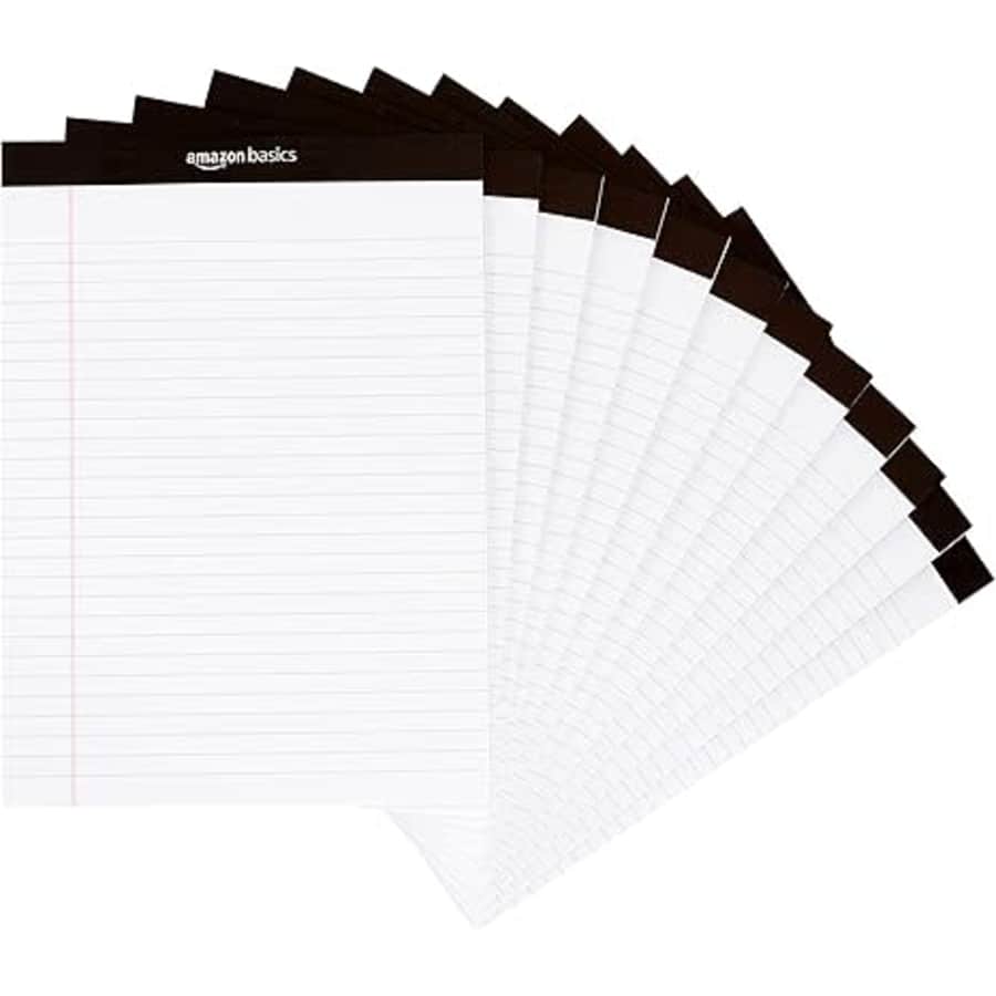 Amazon Basics 8.5" x 11.75" 50-Page Notepad 12-Pack: $9.77 w/ Subscribe & Save