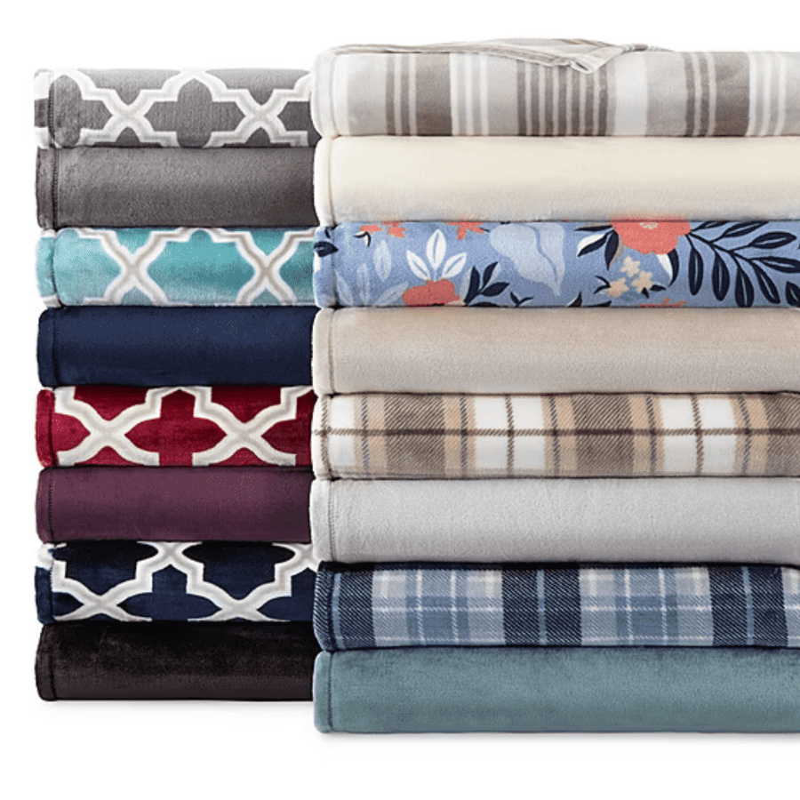 Home Expressions Velvet Plush Blanket at JCPenney: $13