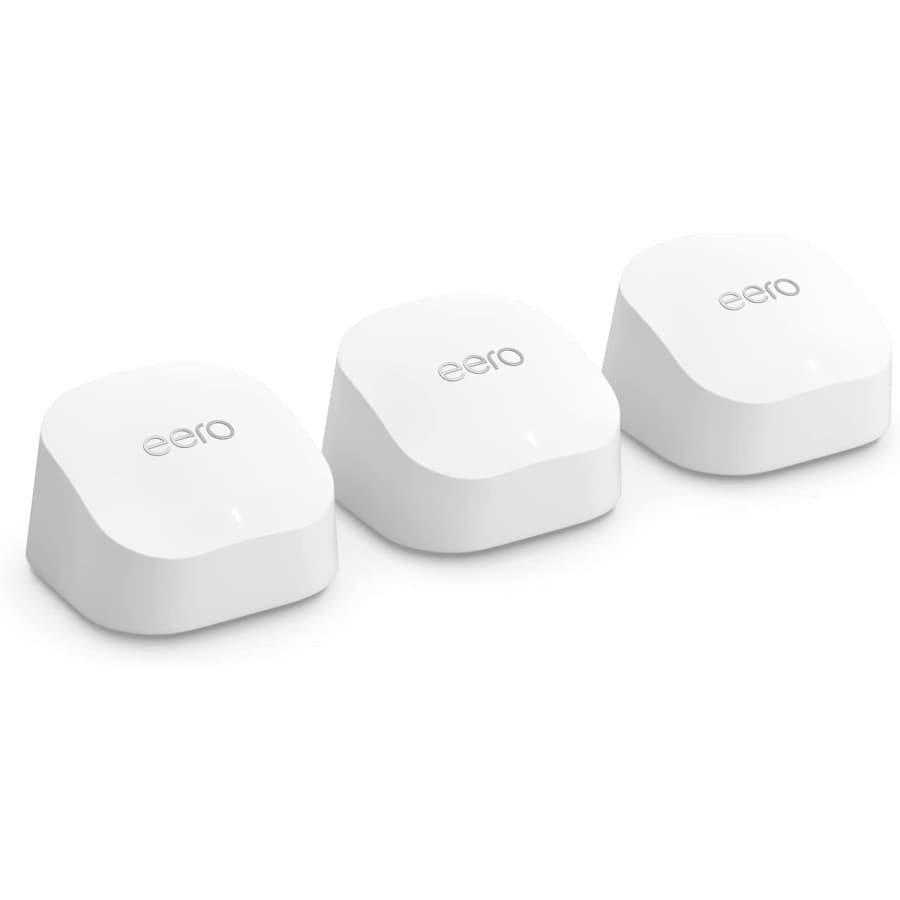 Amazon eero 6+ Mesh WiFi System Gigabit 3-Pack: $195 Amazon eero 6+ Mesh WiFi System Gigabit 3-Pack: $195