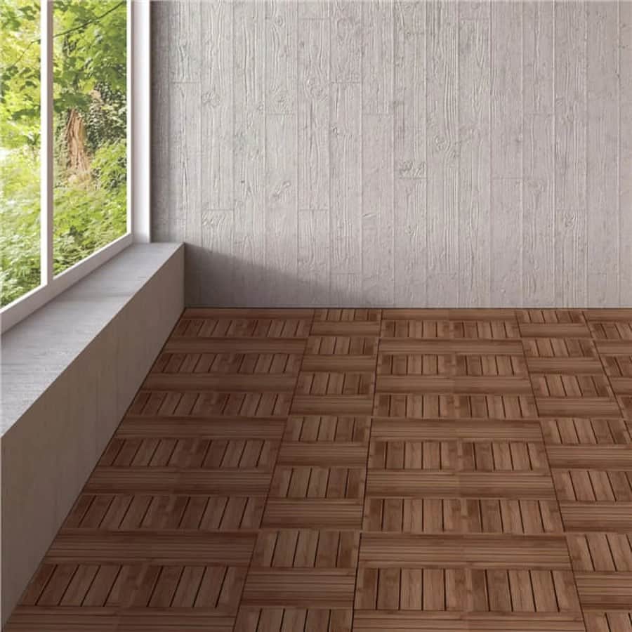 Yaheetech 12'' x 12'' Fir Wood Flooring Tiles 11-Pack: $35 Yaheetech 12'' x 12'' Fir Wood Flooring Tiles 11-Pack: $35