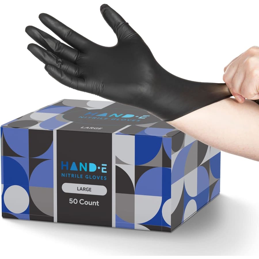 Hand-E Touch Black Nitrile Disposable Gloves 50-Pack: $4.39 via Sub. & Save Hand-E Touch Black Nitrile Disposable Gloves 50-Pack: $4.39 via Sub. & Save