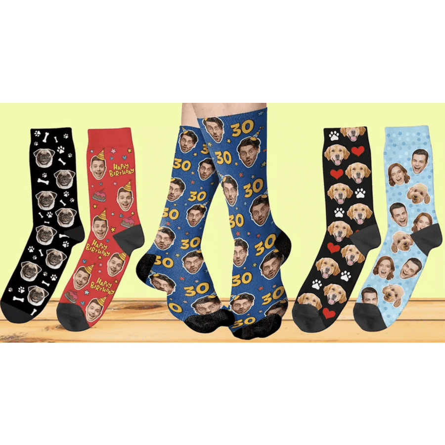 One Pair of Custom Photo Socks: $8.09 One Pair of Custom Photo Socks: $8.09