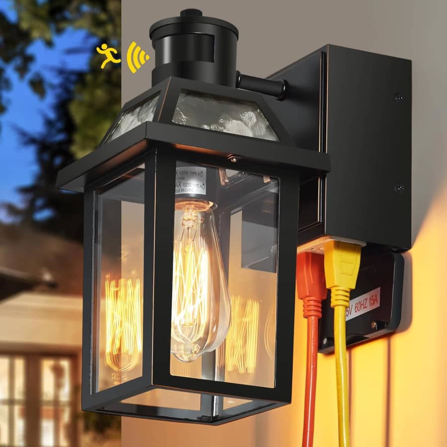 Porch Light with GFCI Outlets: $40