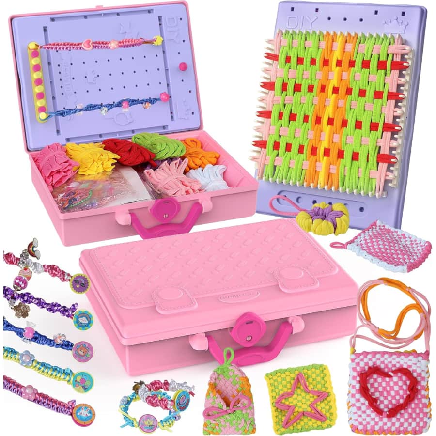 3-in-1 400-Piece+ Weaving Loom Crafts Kit: $19.95