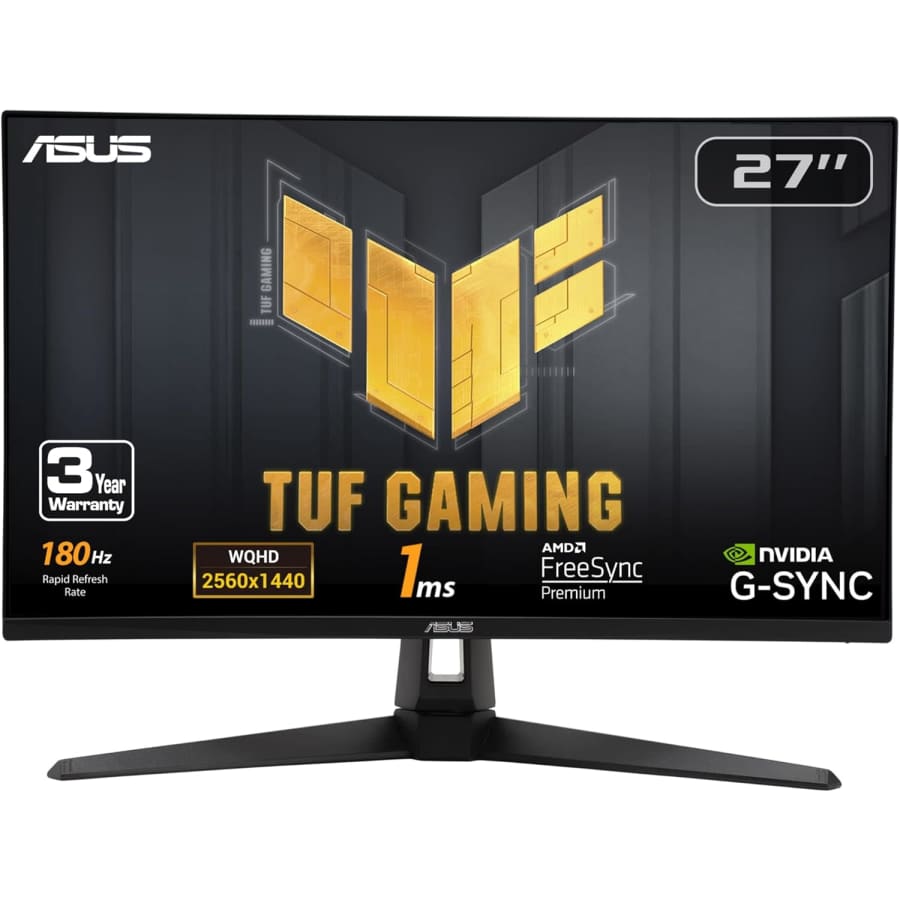 ASUS TUF Gaming 27" 1440p HDR 180Hz FreeSync Gaming Monitor: $179