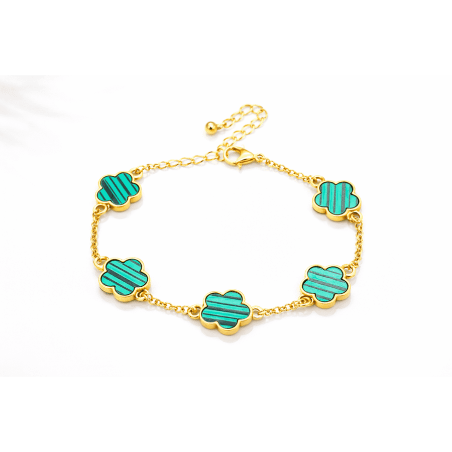 6.5" Clover Charm Bracelet with 2" Extension: $11.20