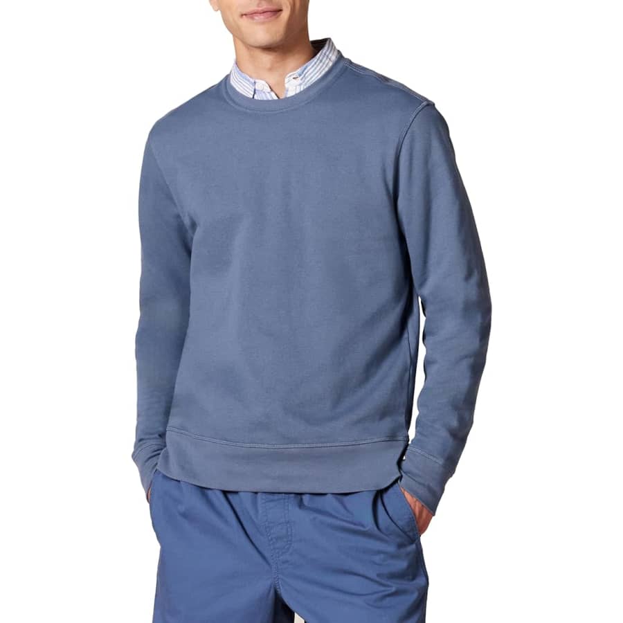 Amazon Essentials Men's French Terry Crewneck Sweatshirt: $11 Amazon Essentials Men's French Terry Crewneck Sweatshirt: $11