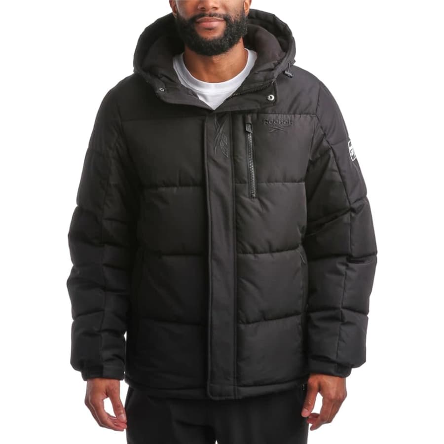 Reebok Men's Heavyweight Quilted Puffer Parka Coat: $44.99 Reebok Men's Heavyweight Quilted Puffer Parka Coat: $44.99