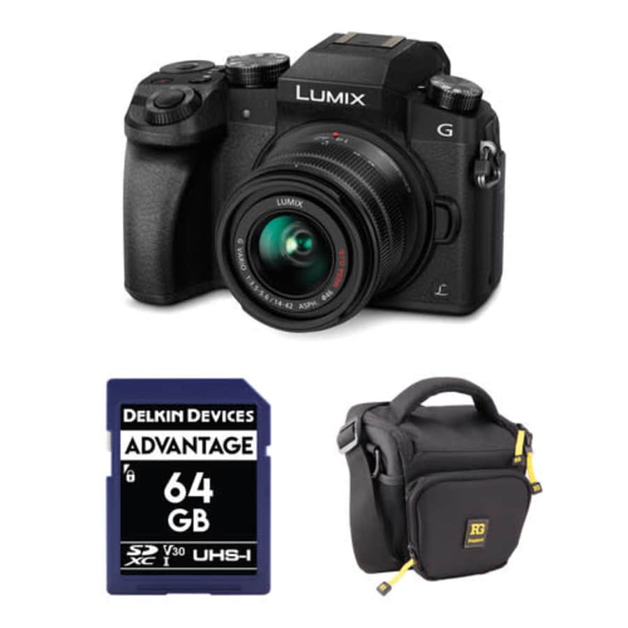 Panasonic Lumix G7 Mirrorless Camera w/ Lens and Accessories Kit: $498