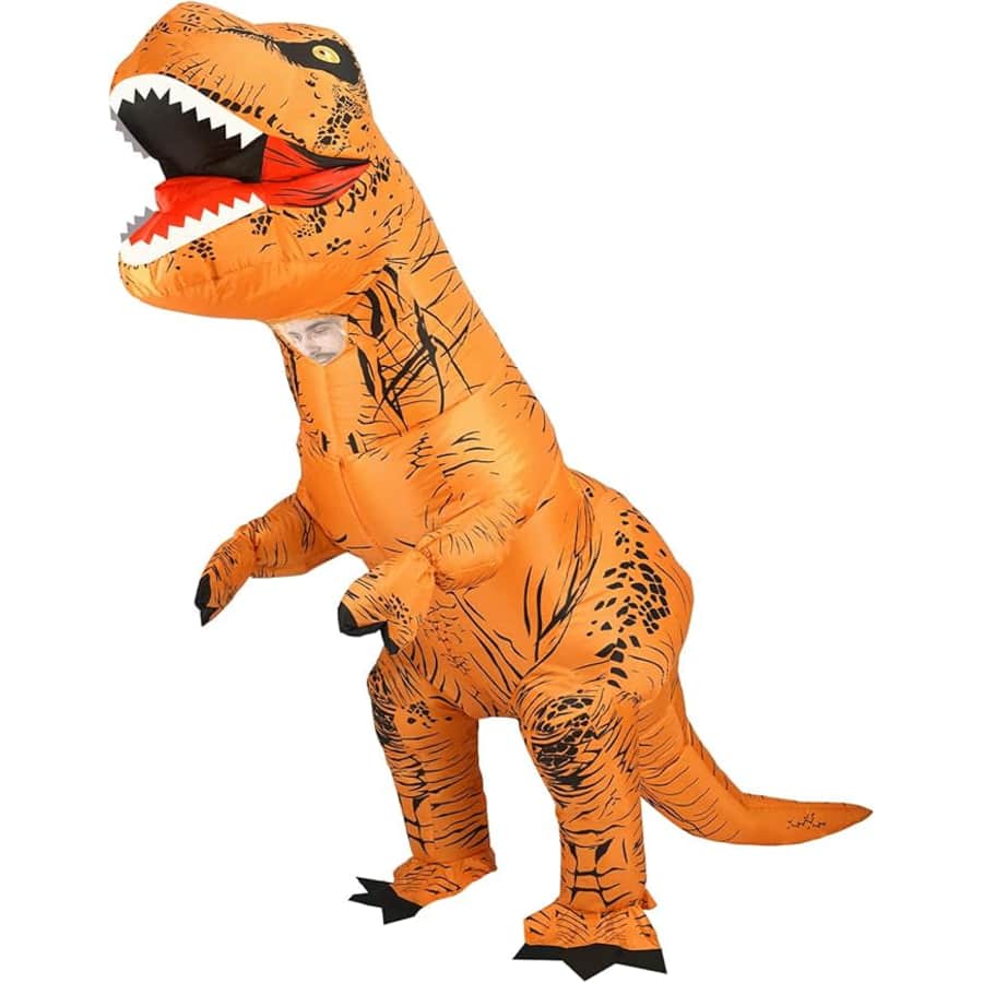 Inflatable Dinosaur T-Rex Adult Costume: $28 Inflatable Dinosaur T-Rex Adult Costume: $28
