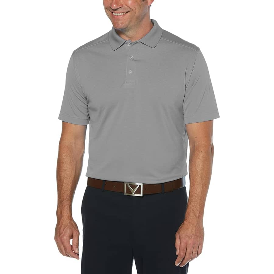 Callaway Men's Short Sleeve Core Performance Golf Polo Shirt: $20