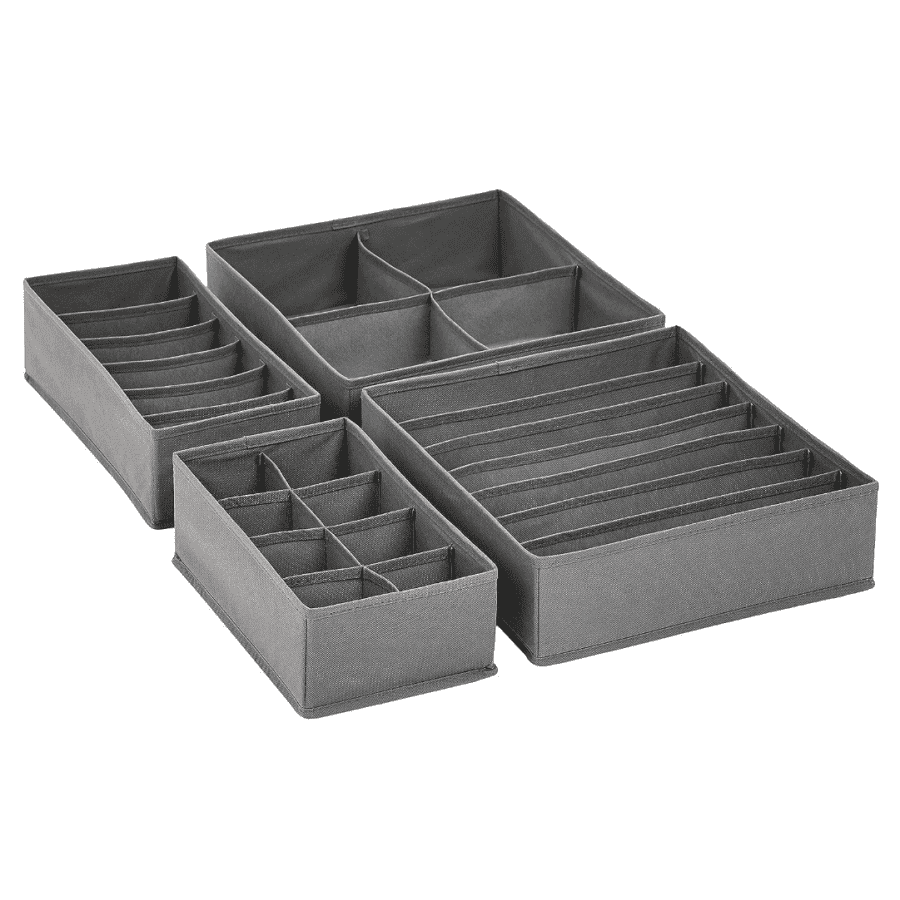 Amazon Basics Dresser Drawer Storage Organizer for Undergarments 4-Pack: $8