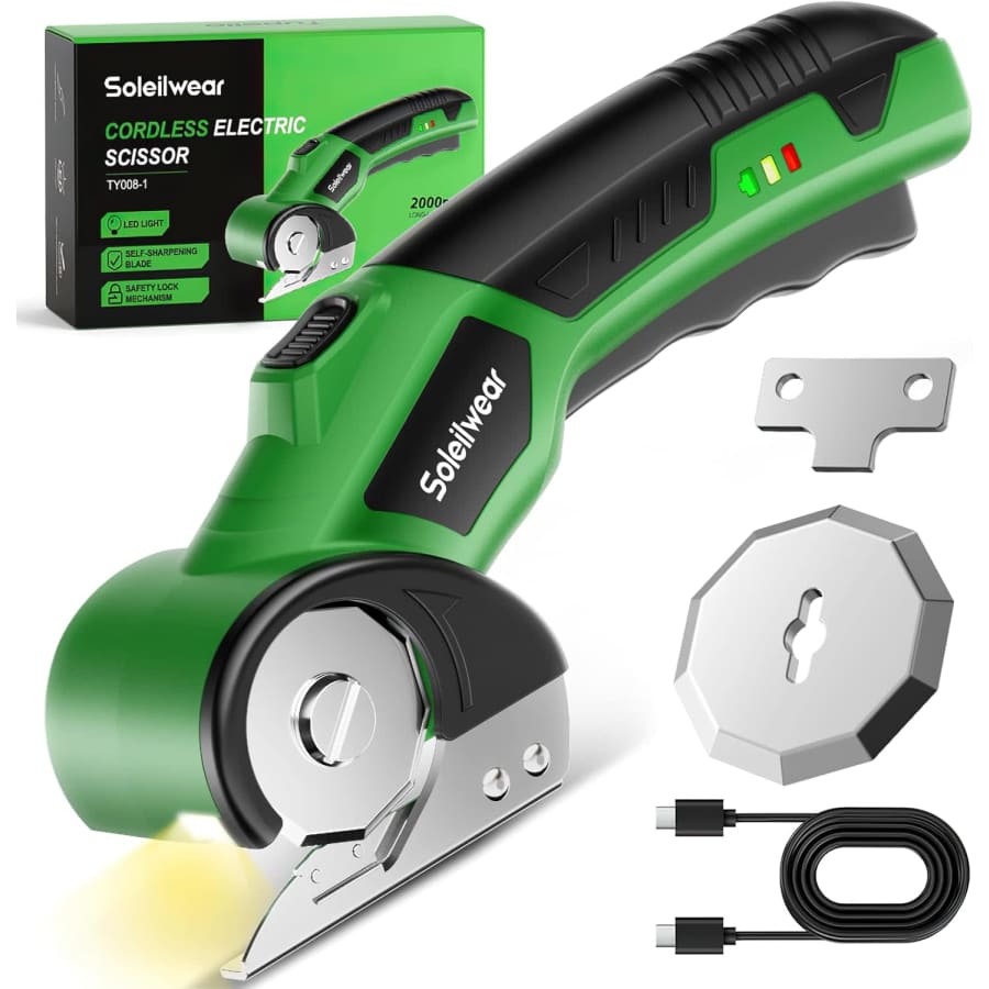 Soleilwear 4V Cordless Electric Scissors w/ 2 Blades: $19 w Prime Soleilwear 4V Cordless Electric Scissors w/ 2 Blades: $19 w Prime