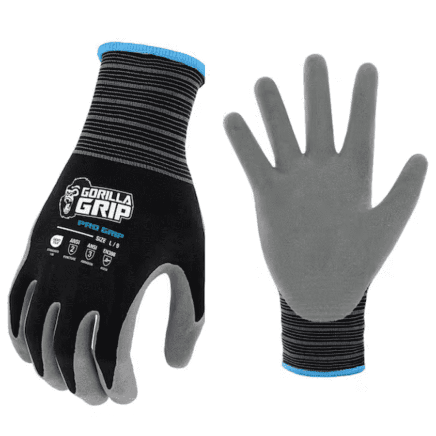 Gorilla Grip Large Pro Grip Outdoor and Work Gloves: $1.80 in-store clearance price