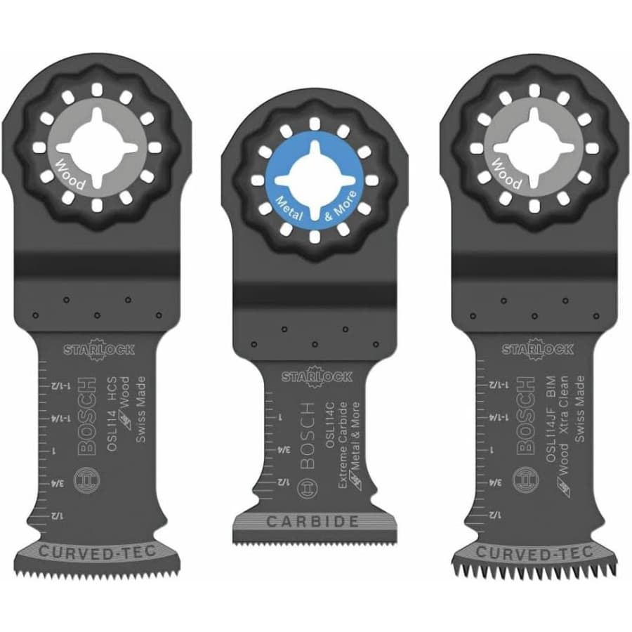 Bosch 3-Piece 1-1/4" Starlock Oscillating Multi Tool Assorted Set: $27 Bosch 3-Piece 1-1/4" Starlock Oscillating Multi Tool Assorted Set: $27