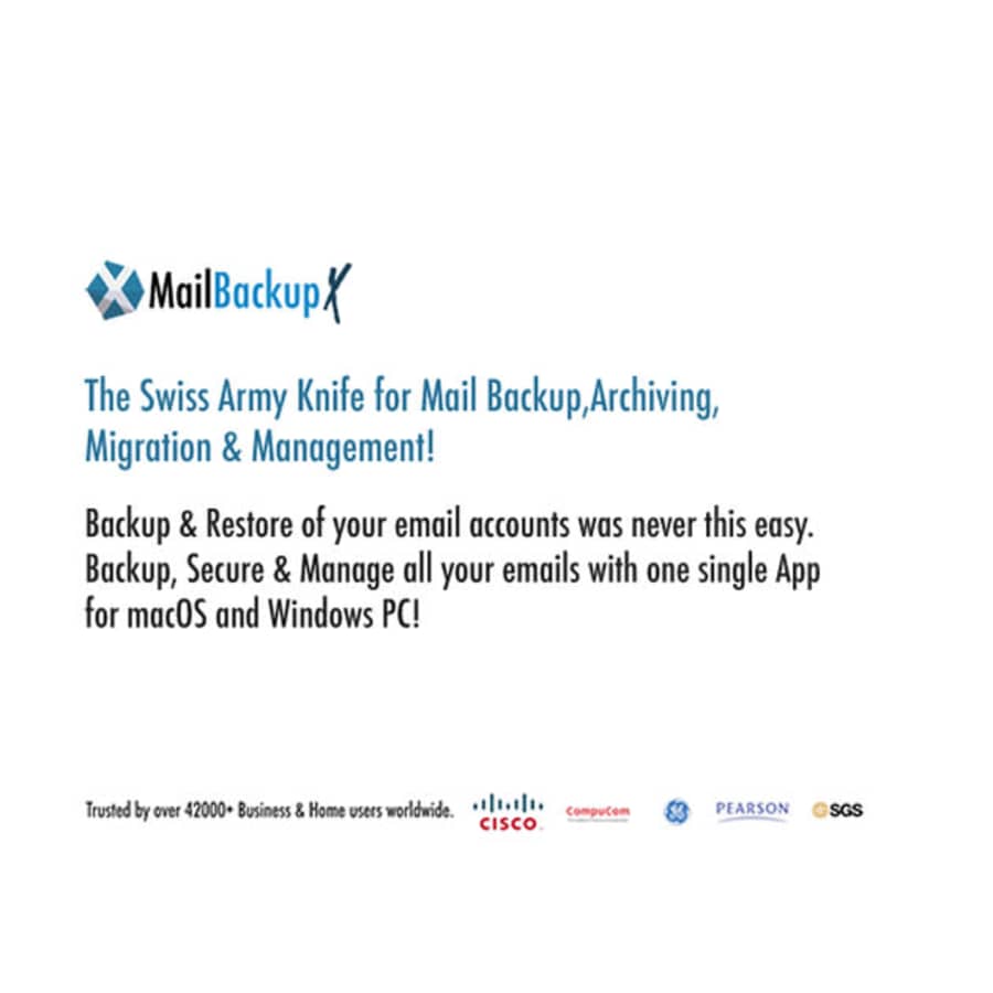 Mail Backup X Individual Edition: Lifetime Subscription for $50