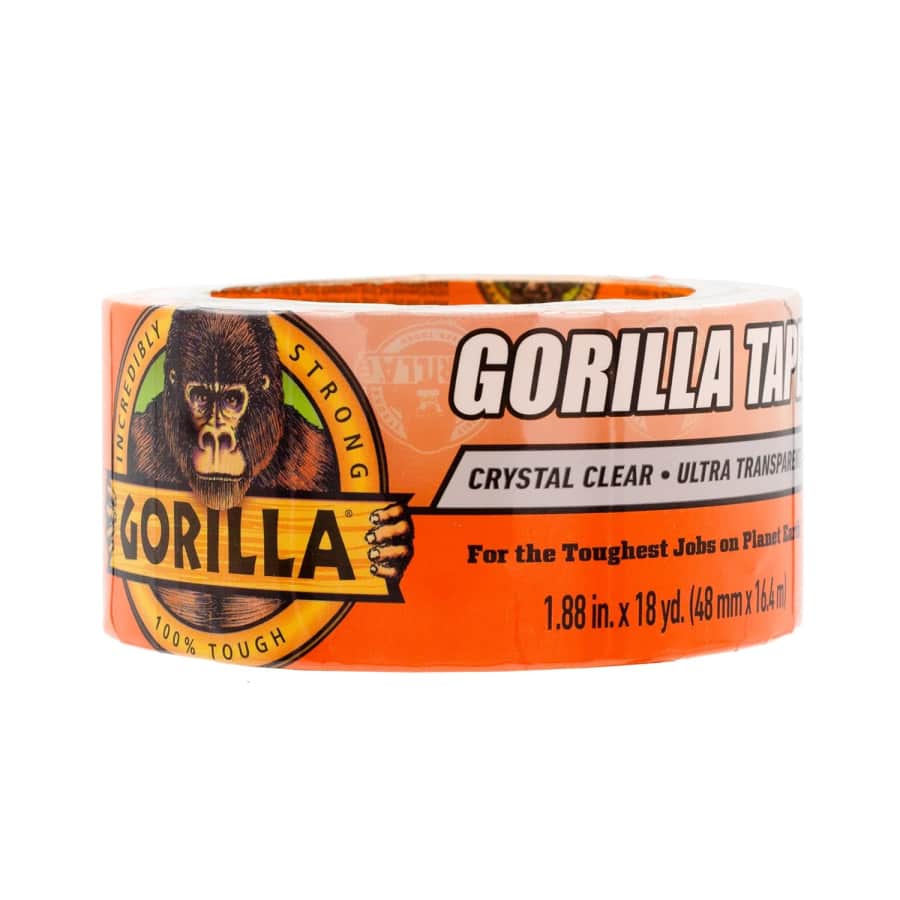 Gorilla Crystal Clear Repair Tape 18-Yard Roll: $8 Gorilla Crystal Clear Repair Tape 18-Yard Roll: $8