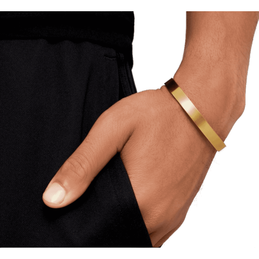 Adornia Men's 14K Gold Vermeil Cuff Bracelet: $24 Adornia Men's 14K Gold Vermeil Cuff Bracelet: $24