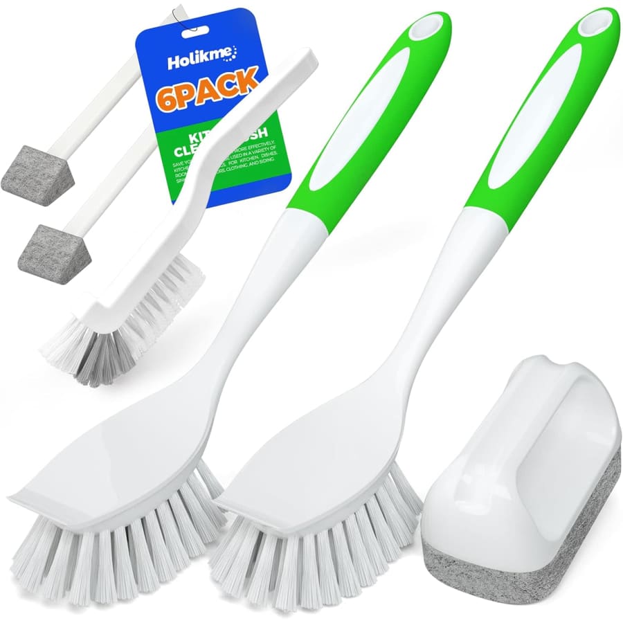 Holikme 6-Piece Kitchen Cleaning Brush Set: $7.95