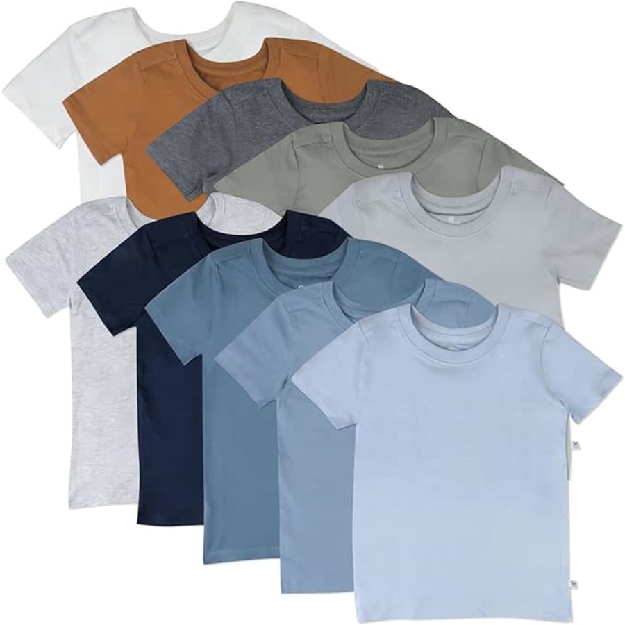 HonestBaby Baby Short Sleeve T-Shirt 10-Pack: $20