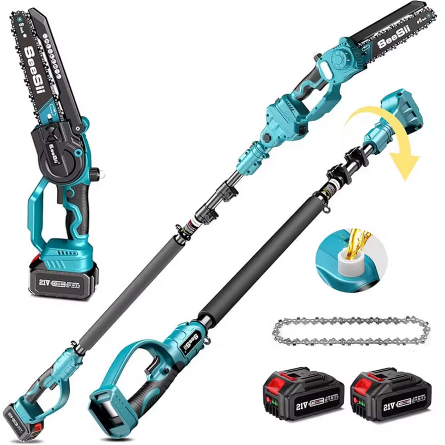 Seesii 8'' Electric Chainsaw w/ Extension Pole: $72 Seesii 8'' Electric Chainsaw w/ Extension Pole: $72