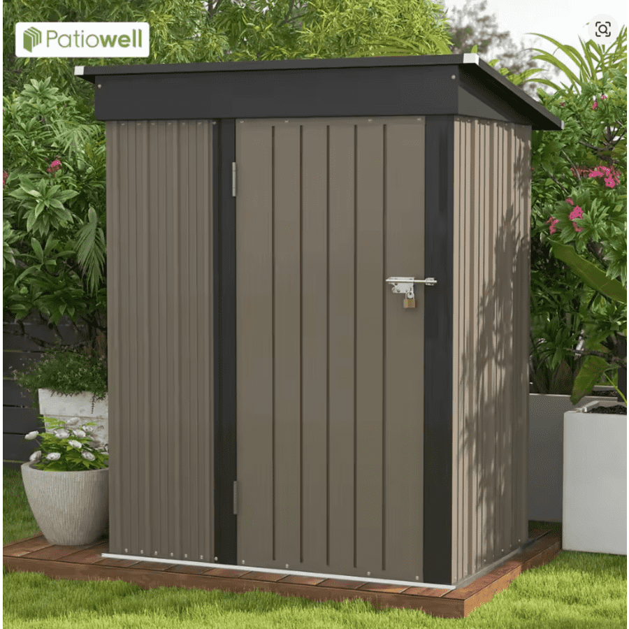 Patiowell 5x3-Foot Outdoor Storage Shed: $81 Patiowell 5x3-Foot Outdoor Storage Shed: $81