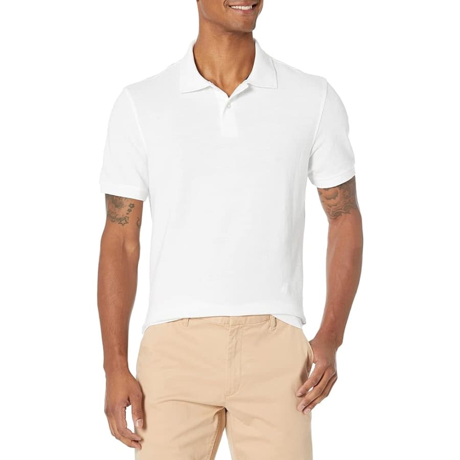 Amazon Essentials Men's Cotton Pique Polo Shirt: From $12 Amazon Essentials Men's Cotton Pique Polo Shirt: From $12
