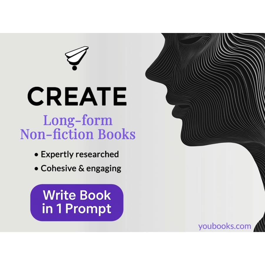 Youbooks AI Non-Fiction Book Generator Lifetime Subscription: $49