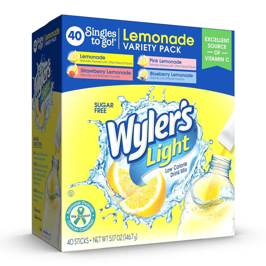 Wyler's Light Lemonade 40-Count Variety Pack: $5.23